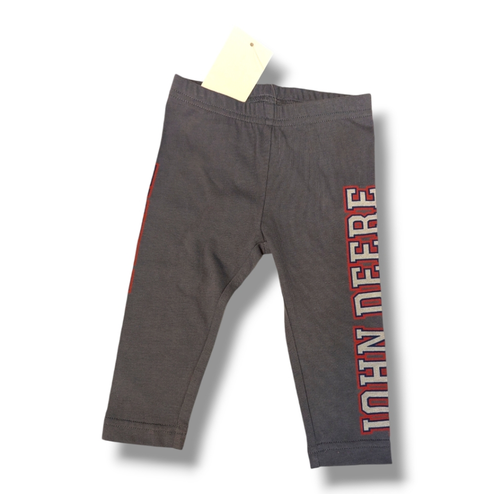 John Deere Girls 12-18m "John Deere" Grey/Red/White Leggings